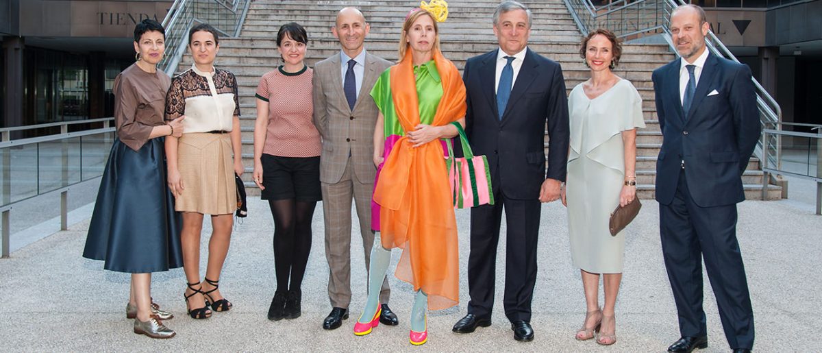 Encuentro de los disenadores espanoles con Jose Manuel Soria y Antonio Tajani