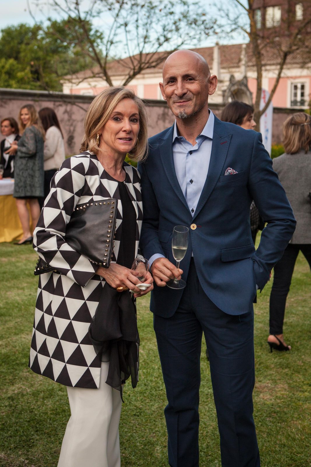 Elena Fraguas, de Mirto, con Modesto Lomba