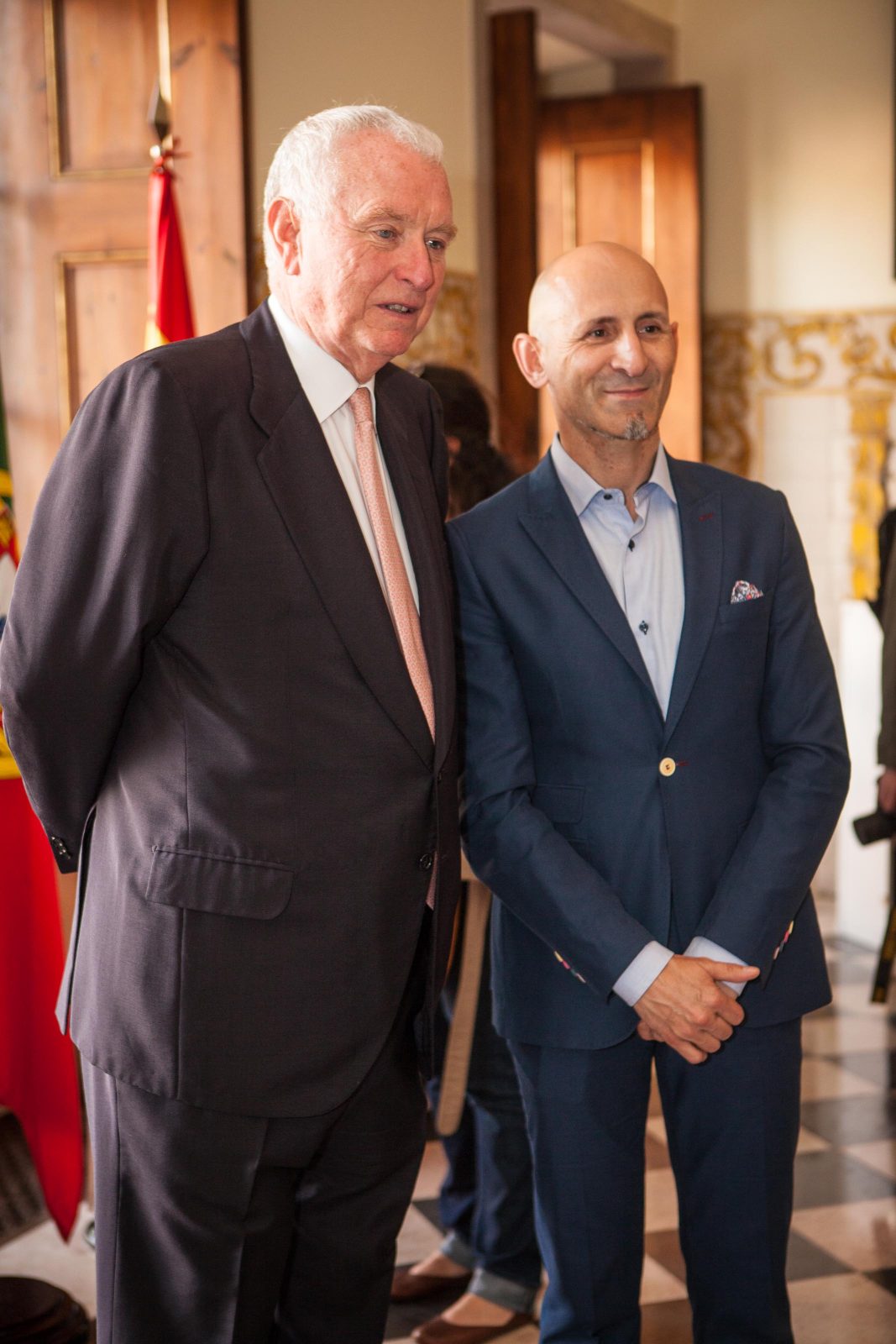 El embajador de España en Portugal, con el presidente de ACME, Modesto Lomba