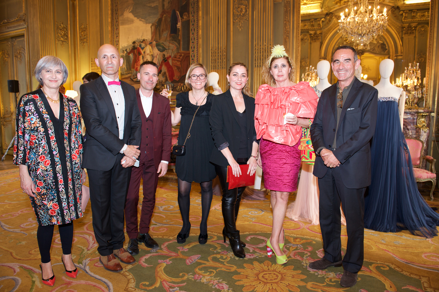 Pepa Bueno, Modesto Lomba, Manuel García, Nuria Sardá, Pepa Olmedo, Agatha Ruiz de la Prada y Jorge Roll, de Melia Hotels International