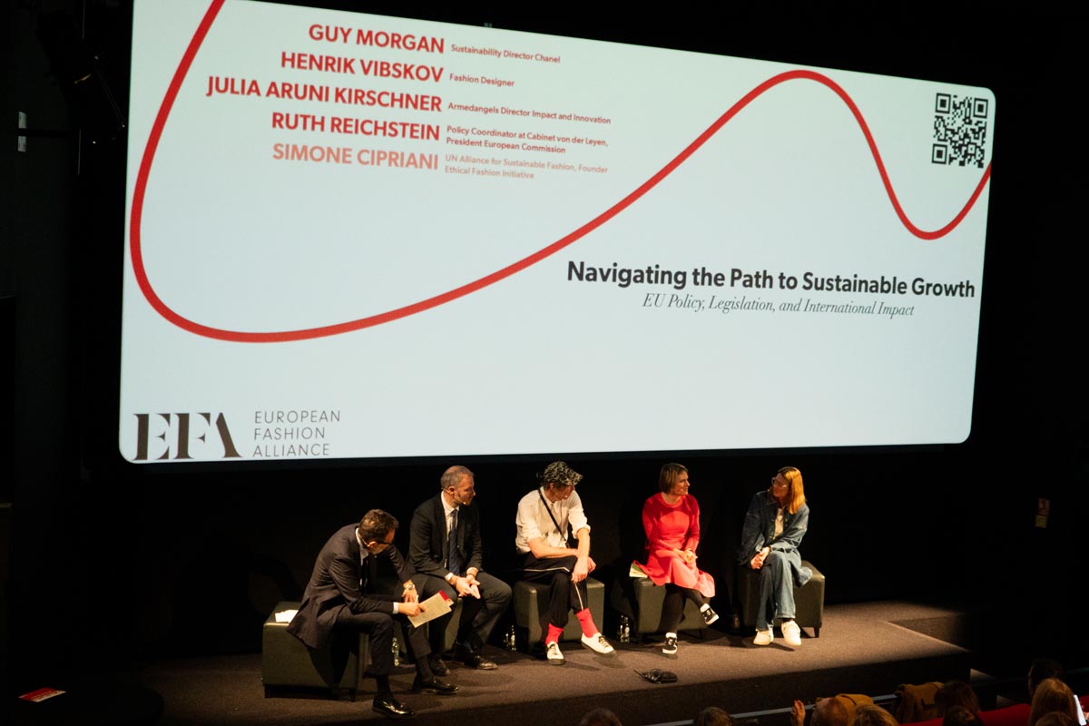 20240305_EFA_Conference_Brussels_Simone Cipriani, Guy Morgan, Henrik Vibskov, Ruth Reichstein, Julia Aruni Kirschner