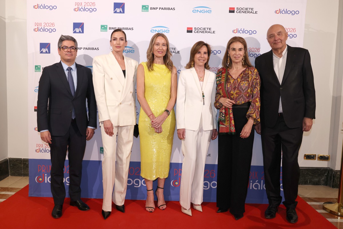Galardonados Prix Diálogo 2026, Nieves Álvarez, Loreto Ordoñez, S.E Kareen Rispal y Carmen Posadas - Prix Diálogo 2026